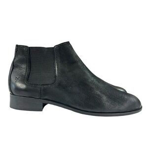 Frye Mallory Nubuck Chelsea Ankle‎ Boots Black 10M Y2K Minimal Old School Retro